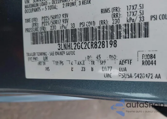 3LNHL2GC2CR828198: 43376415