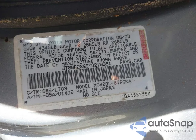 JT8BF28G9Y0278961: 43376521