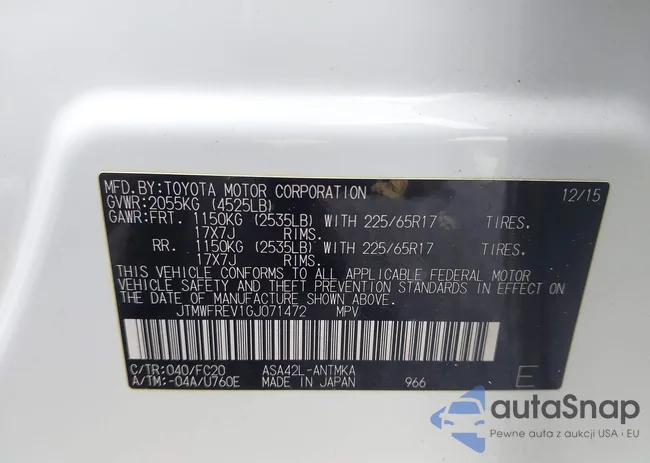 JTMWFREV1GJ071472: 43376528