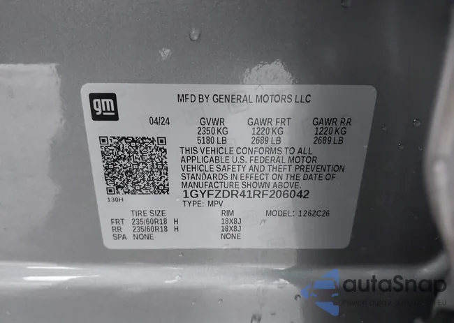 1GYFZDR41RF206042: 43377749