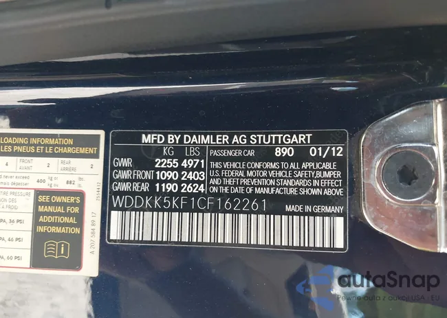 WDDKK5KF1CF162261: 43377946