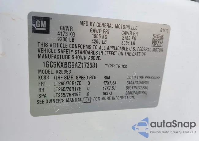 1GC5KXBG9AZ173581: 43377958