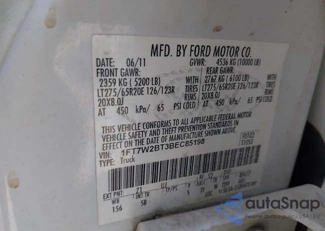 1FT7W2BT3BEC85198: 43378043