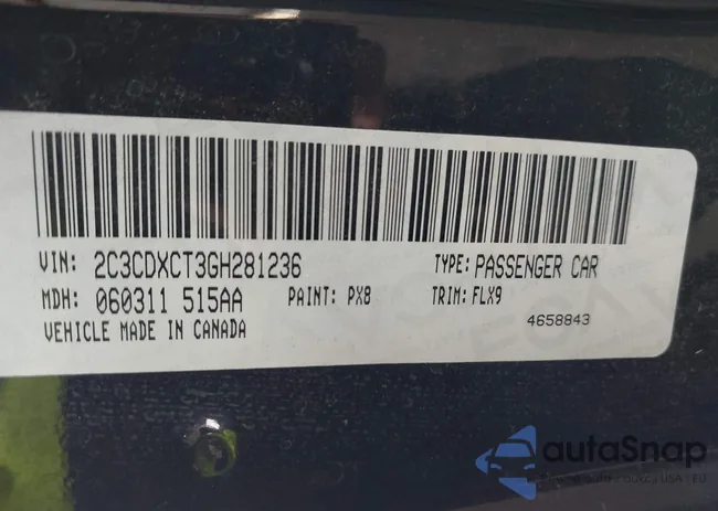 2C3CDXCT3GH281236: 43378253