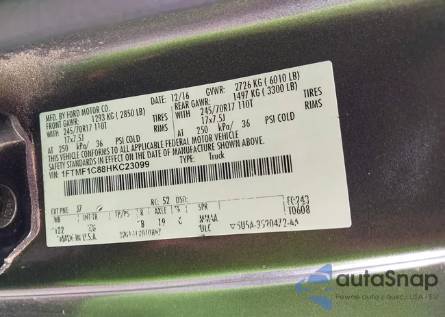 1FTMF1C88HKC23099: 43377361