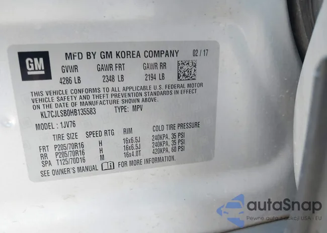 KL7CJLSB0HB135583: 43377465