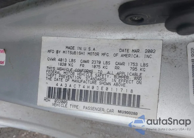 4A3AC74H03E011718: 43377608