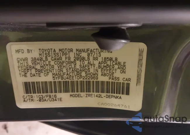 5YFBU4EE1DP222969: 43378674