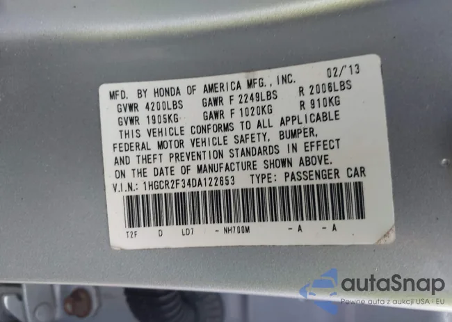 1HGCR2F34DA122653: 43378985