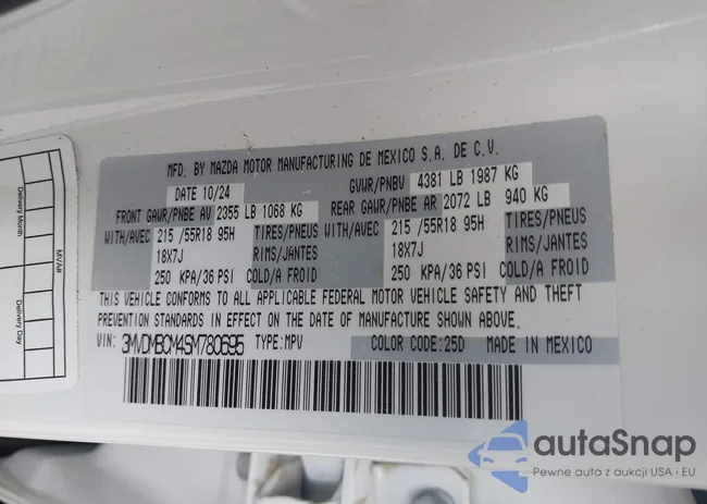 3MVDMBCM4SM780695: 43378491