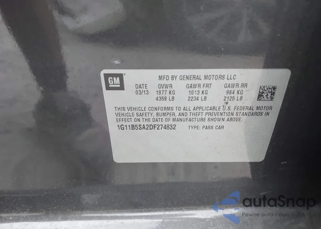 1G11B5SA2DF274832: 43378627