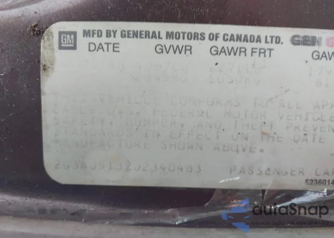 2G3AJ5132J2340483: 43379841