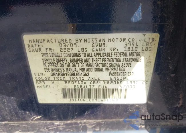 3N1AB61E09L651563: 43379926