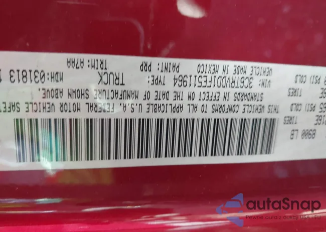 3C6TRVDD1FE511964: 43380233