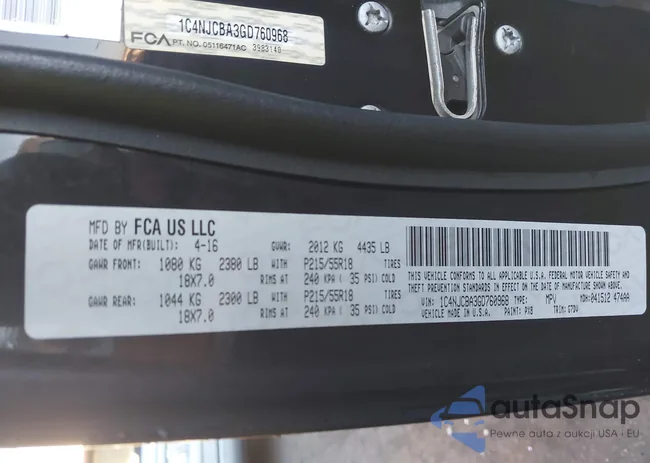 1C4NJCBA3GD760968: 43379642