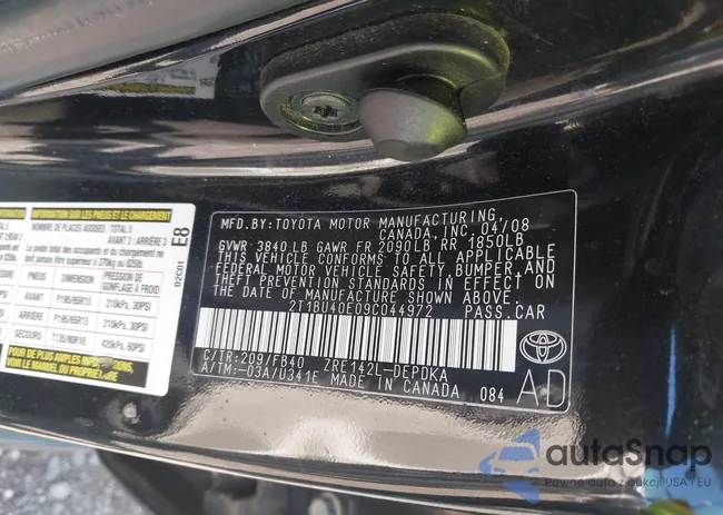 2T1BU40E09C044972: 43379653