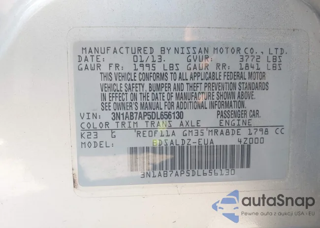 3N1AB7AP5DL656130: 43380705