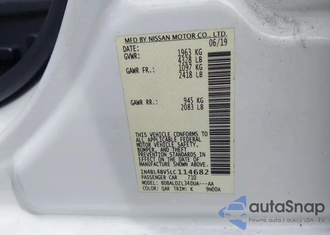 1N4BL4BV5LC114682: 43380748