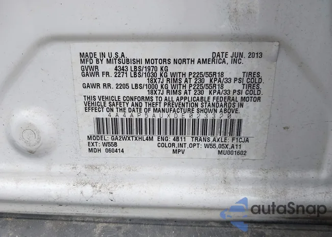 4A4AP5AUXDE023320: 43380763