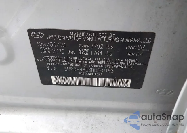 5NPDH4AE6BH001168: 43380771