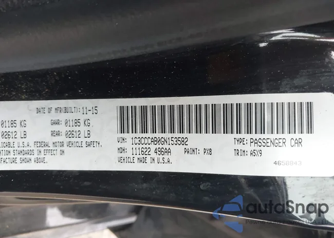 1C3CCCAB0GN153582: 43380884