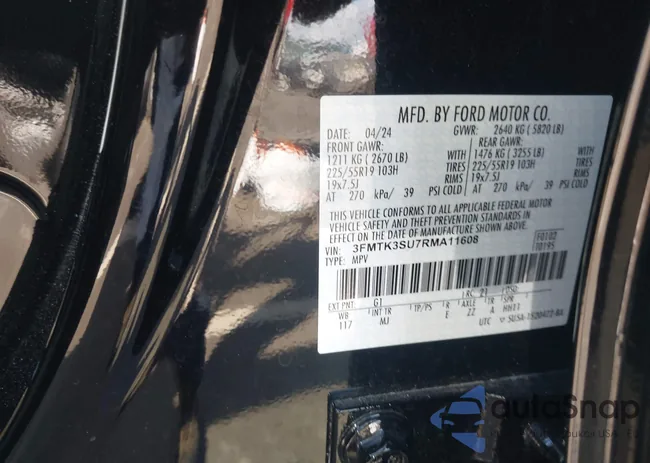 3FMTK3SU7RMA11608: 43380967