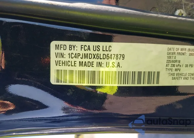 1C4PJMDX6LD647879: 43381124