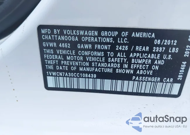 1VWCN7A30CC108439: 43381148