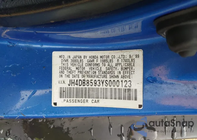 JH4DB8593YS000123: 43380266