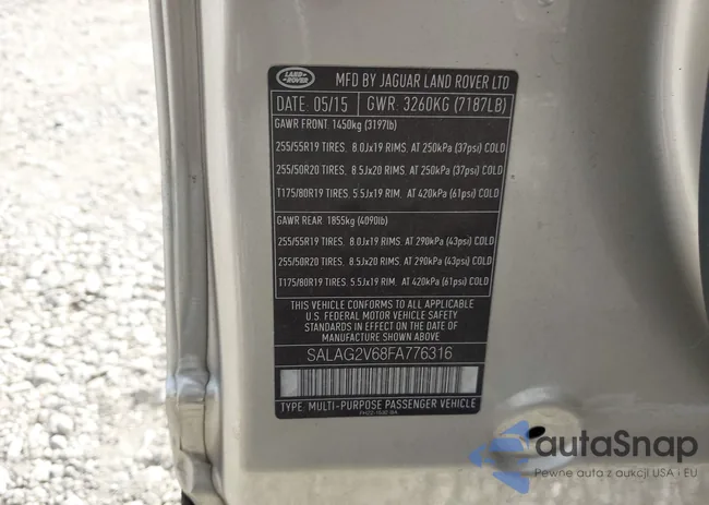 SALAG2V68FA776316: 43380435