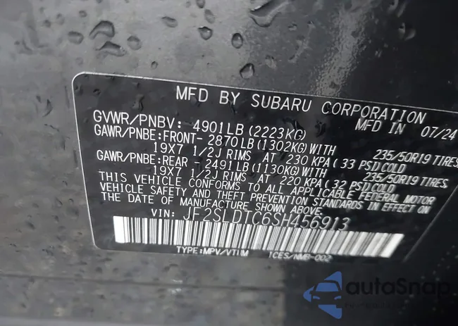 JF2SLDTC6SH456913: 43380459