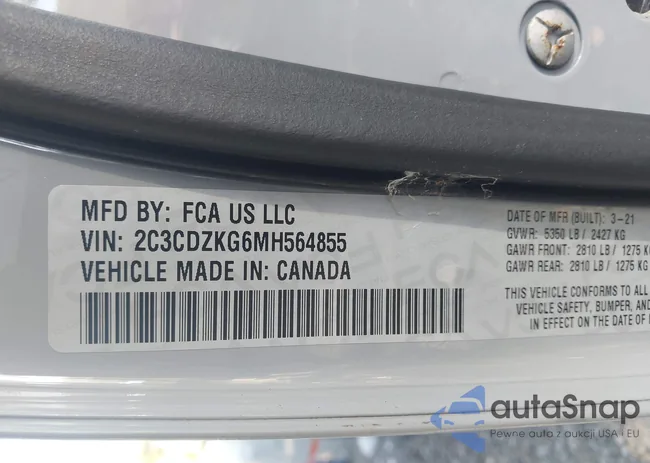 2C3CDZKG6MH564855: 43380464