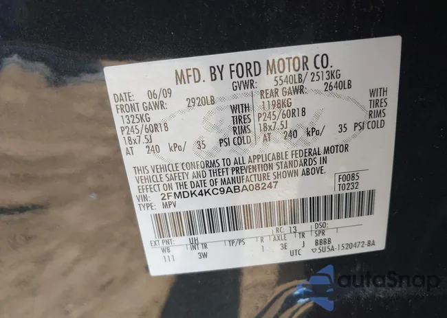 2FMDK4KC9ABA08247: 43380467