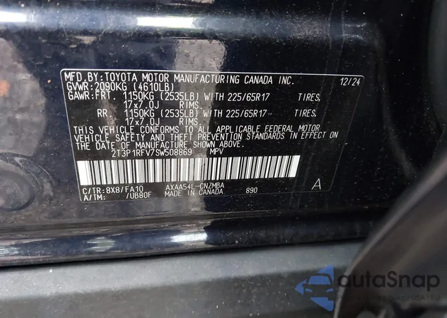 2T3P1RFV7SW508869: 43380471