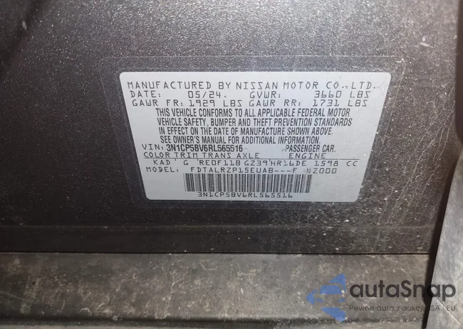 3N1CP5BV6RL565516: 43380636