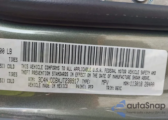 3C4NJDDBXJT238917: 43381676