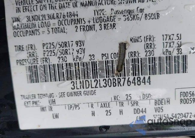 3LNDL2L30BR764844: 43382032