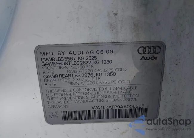 WA1LKAFP9AA005365: 43382068