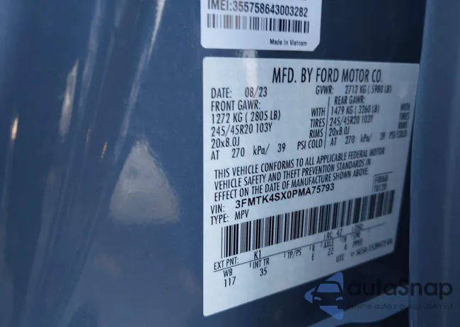 3FMTK4SX0PMA75793: 43382129