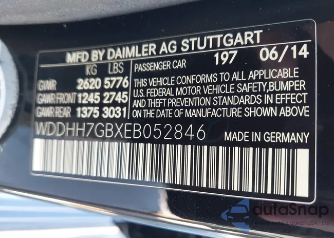 WDDHH7GBXEB052846: 43381275