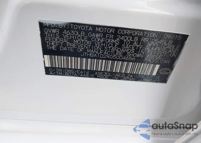 JTHBA1D2XG5004656: 43381407