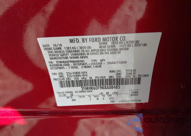 2FMHK6DT9KBA08485: 43382775