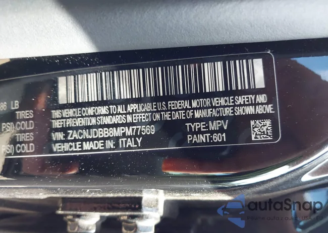 ZACNJDBB8MPM77569: 43383112