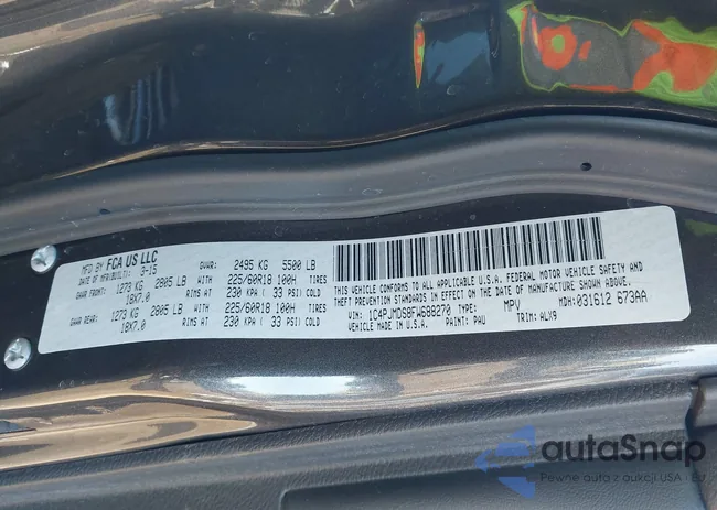 1C4PJMDS8FW688270: 43382252