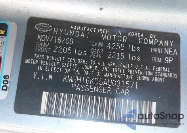 KMHHT6KD5AU031571: 43382356