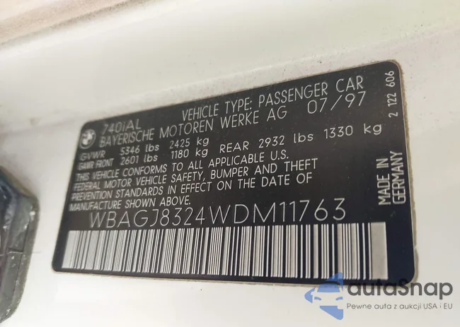 WBAGJ8324WDM11763: 43382358