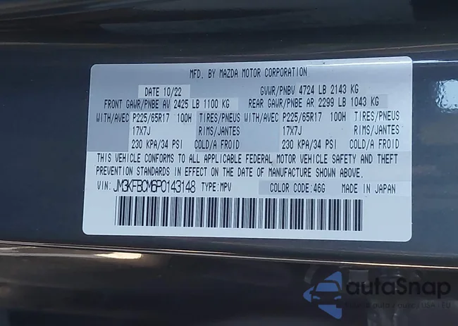 JM3KFBCM6P0143148: 43382486