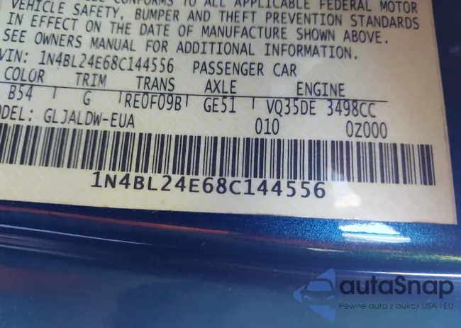 1N4BL24E68C144556: 43382614