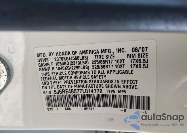 5J6RE48577L014772: 43383733