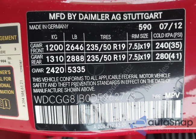 WDCGG8JB0DF962725: 43383746